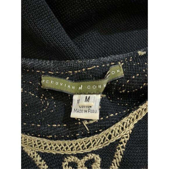 Peruvian Connection 100% Pima Cotton MIDI Sleeveless Dress Sz M Preowned - Picture 4 of 5